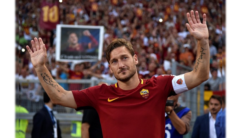 Totti's Ufficiale Roma Signed Shirt, Last Match