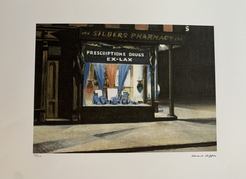 Edward Hopper Signed Offset Lithograph