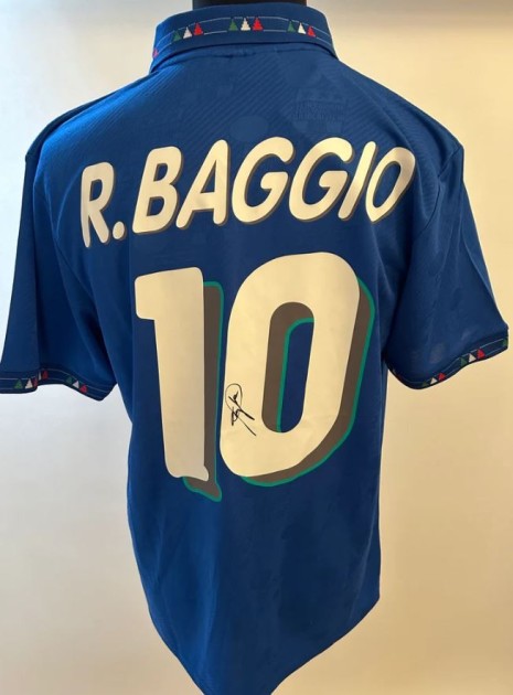 Roberto Baggio's 1994 Italy Signed Shirt - CharityStars