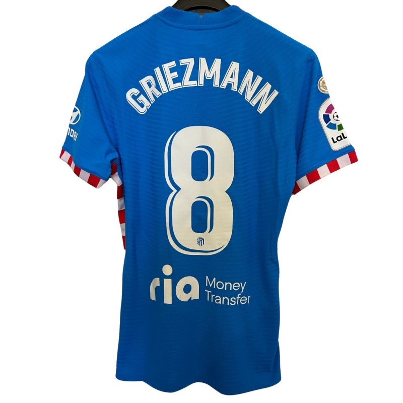 Griezmann's Atletico Madrid Match Shirt, 2021/22