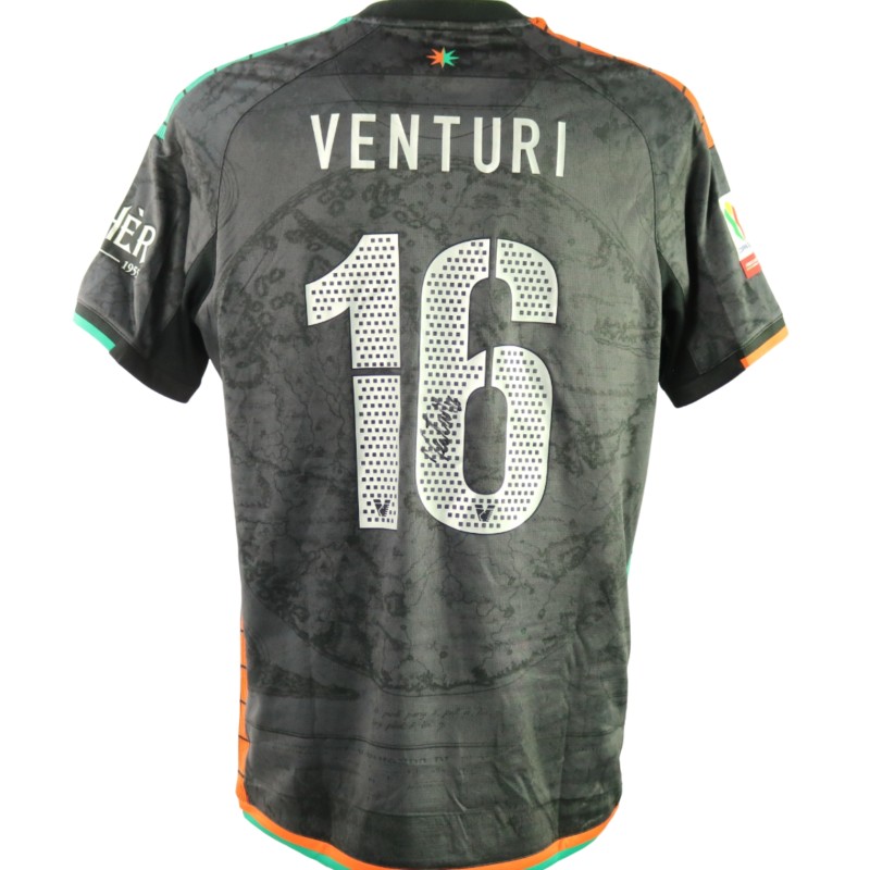 Venturi's Signed Unwashed Shirt, Hellas Verona vs Venezia Coppa Italia 2025