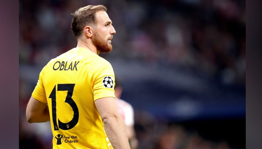 Oblak's Atletico Madrid Match-Issued Shirt, UCL 2018/19