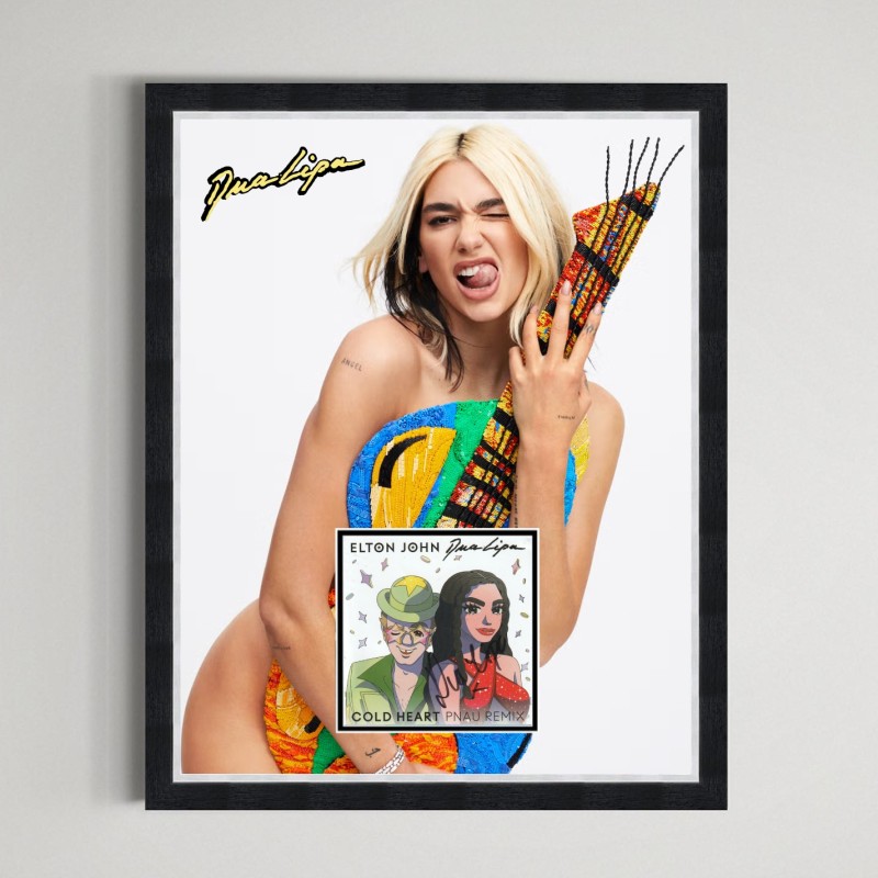 Dua Lipa Signed Display