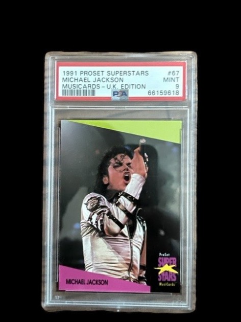 Michael Jackson 1991 Proset Superstars Musicard 