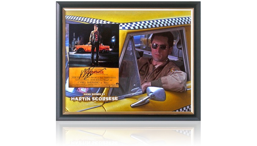 Martin Scorsese 'Taxi Driver' Hand Signed Presentation