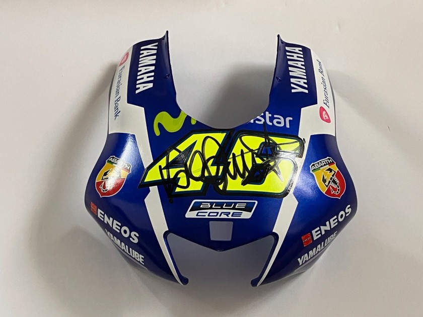 Yamaha Motogp Scale Windshield, 2015 - Signed by Valentino