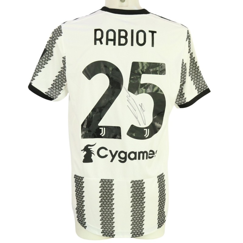 Rabiot's Juventus Signed Issued Shirt, 2022/23