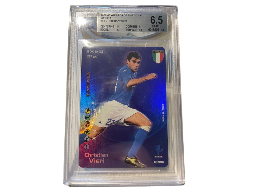 R - Wizard of the Coast 2002/03 - Christian Vieri #82 Foil - Football Champions