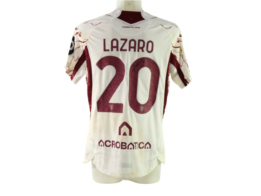 Lazaro's Signed Issued Shirt, Sassuolo vs Torino 2025