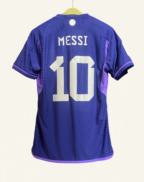 Messi's Argentina 2022 World Cup Match Shirt vs Poland