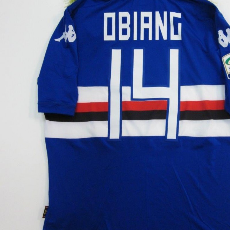 Obiang Sampdoria match issued shirt, Serie A 2014/2015