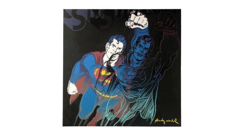 "Superman Puff" - Offset lithograph by Andy Warhol
