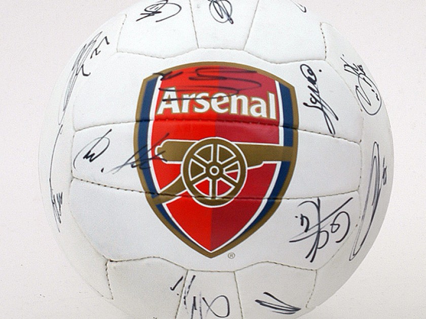 Arsenal ball signed by the 2012/13 Squad