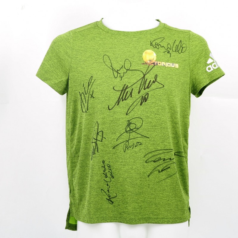 T-Shirt Adidas Victorious - Autografata dalle Leggende del Calcio