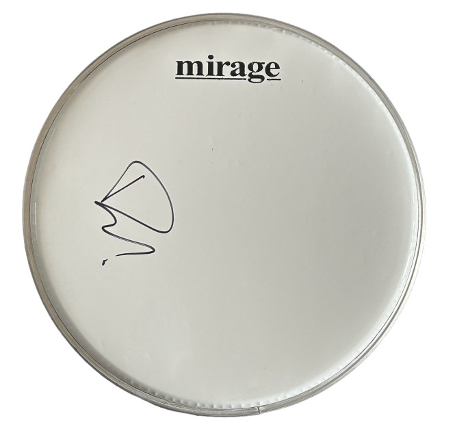 Dave Grohl Signed Drumskin 