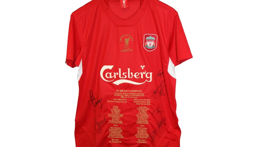 Unique LFC "Heroes of Istanbul" Signed Shirt