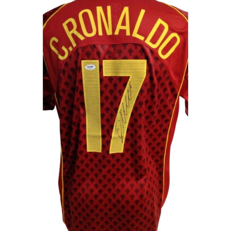 Cristiano Ronaldo Replica Portugal Signed Shirt, 2004