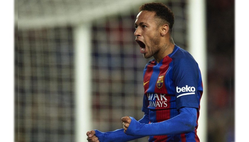 Official Neymar Barcelona Signed Shirt, 2016/17 
