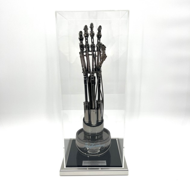 Arnold Schwarzenegger Signed Terminator Arm in Display Case