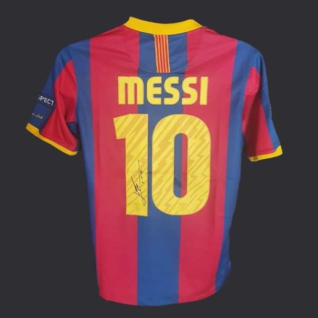 Messi's FC Barcelona Champions League Final 2011 Signed Shirt ...