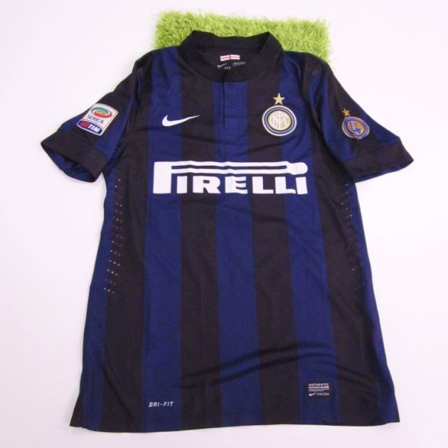 Guarin Inter match issued/worn shirt, Inter-Lazio, Serie A 2013/2014