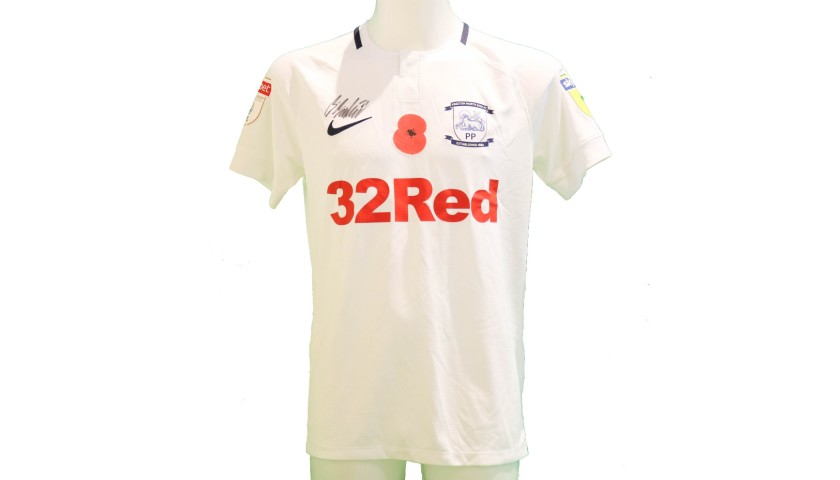 Barker's Preston Issued and Signed Poppy Shirt