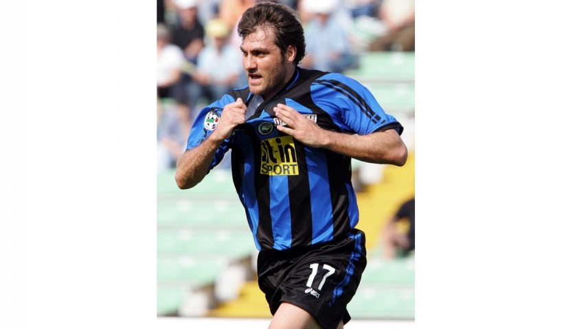 Vieri's Atalanta Match Shirt, 2006/07 - Signed with Dedication