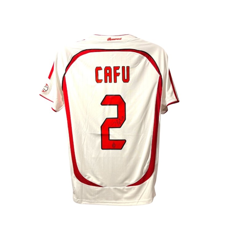 Cafu's AC Milan 2006/07 Champions League Signed Replica Shirt