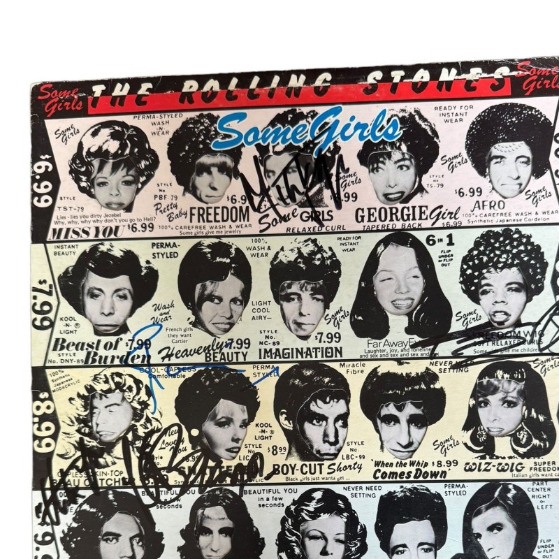 The Rolling Stones Signed 'Some Girls' Vinyl LP