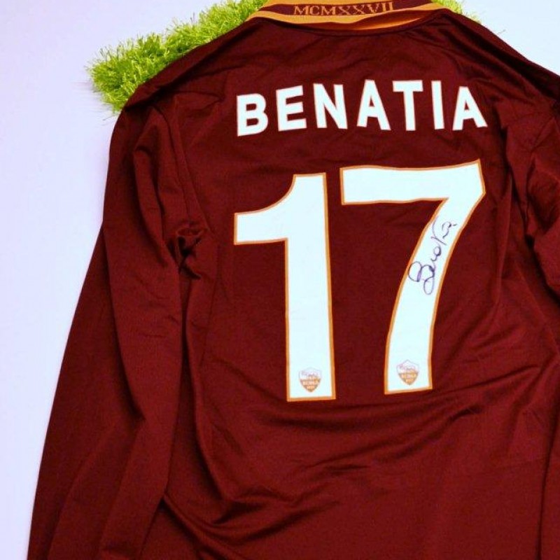 Roma fanshop  shirt, Benatia, Serie A 2013/2014 - signed