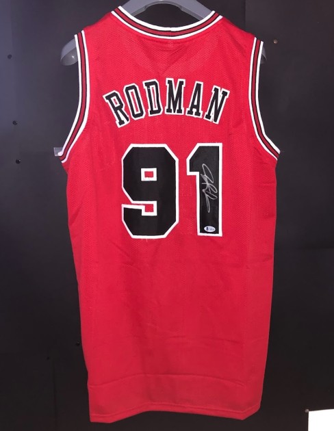 Rodman Official Chicago Signed Jersey