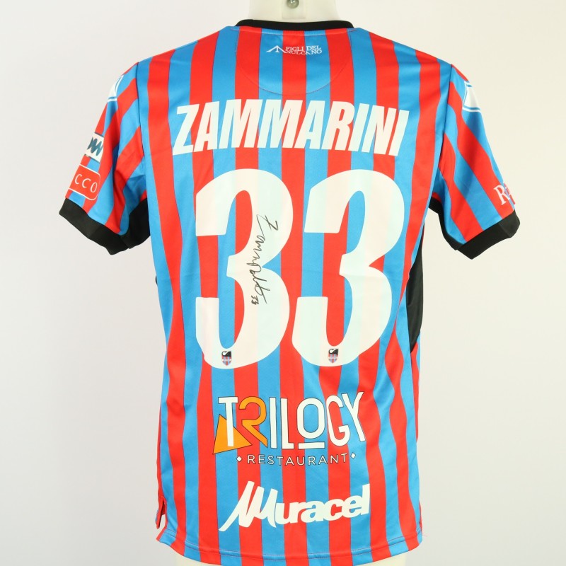 Zammarini's unwashed Signed Shirt, Catania vs Benevento 2024 