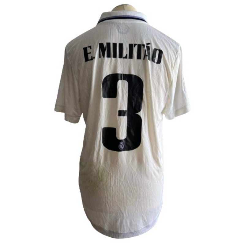 Eder Militao's Unwashed Shirt, Barcelona vs Real Madrid Copa del Rey 2023