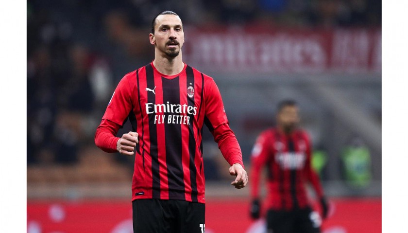 Ibrahimovic's AC Milan Signed Match Shirt, 2021/22