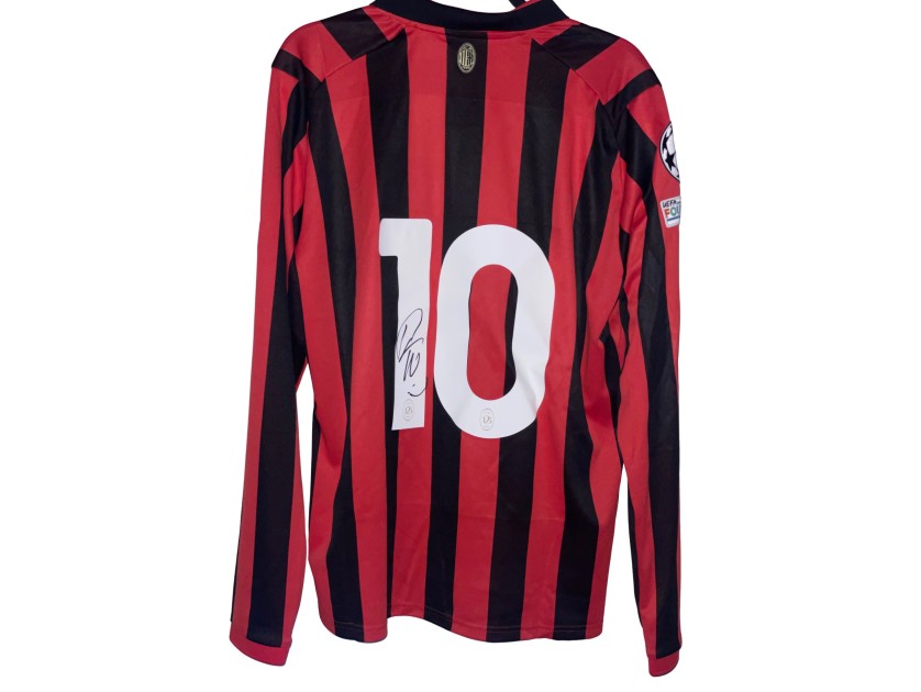 Leao's Milan Signed Official Shirt, UCL 2024/25 - 125° Anniversary