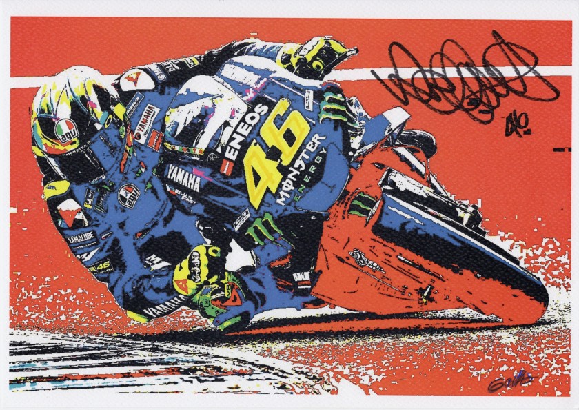 Moto Gp - Artwork signed by Valentino Rossi