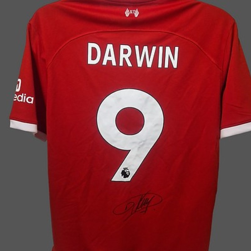 Darwin Núñez Liverpool 2023/24 Signed and Framed Shirt