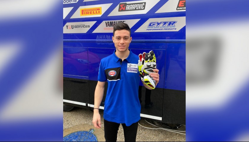 Five RFX Race Gloves Worn and Signed by Federico Caricasulo