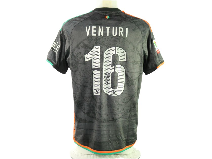 Venturi's Signed Unwashed Shirt, Hellas Verona vs Venezia Coppa Italia 2025