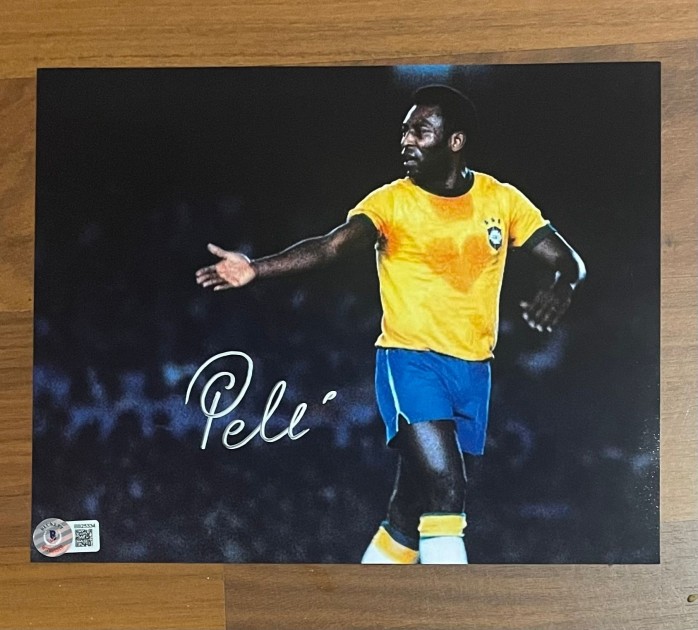 Pele's Brazil Signed Photograph