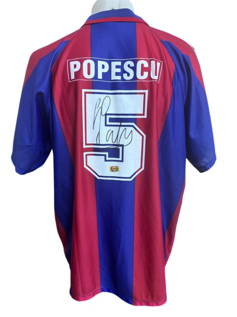 Popescu's Barcelona Signed Replica Shirt, 1995/96