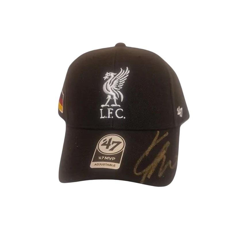 Cappellino ufficiale firmato da Jürgen Klopp per Liverpool e Germania