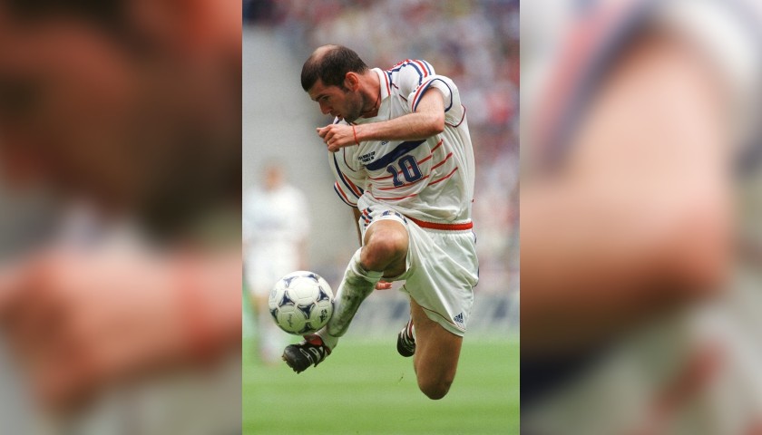 Zidane's France Signed Match Shirt, France 1998 Pre-World Cup 