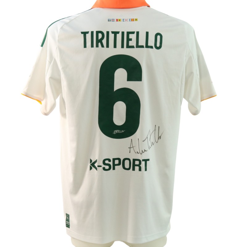 Tiritiello's Signed Match-Worn Special Edition Shirt, Virtus Entella vs Palermo 2025