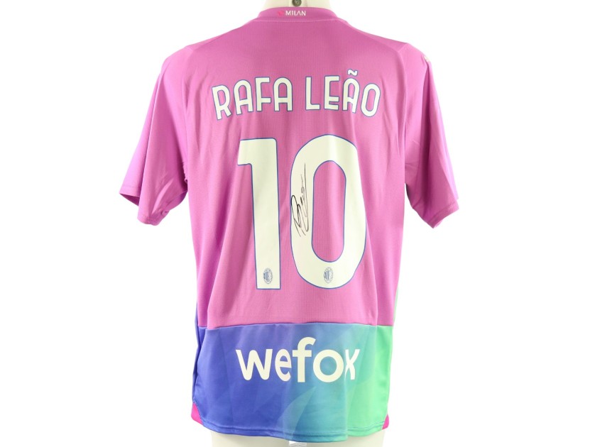 Rafa Leão Official Signed AC Milan Shirt, 2023/24