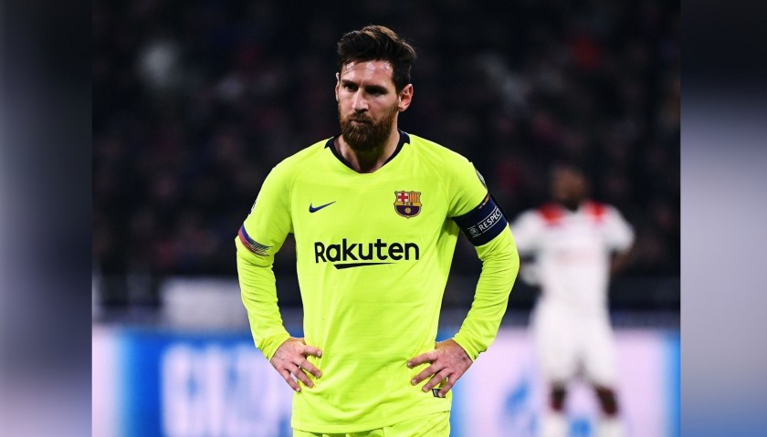 Messi's Barcelona Match-Issue/Worn Shirt, 2018/19 - CharityStars