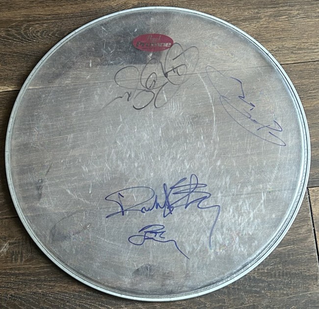 Bon Jovi Signed Drumskin