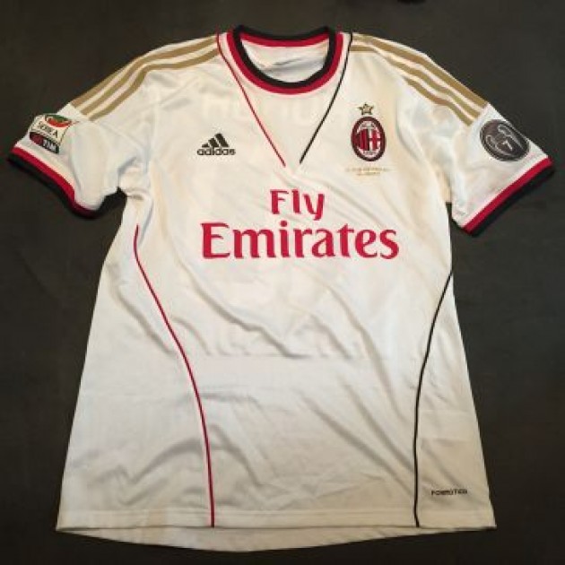 Honda match issued shirt, Milan, Serie A 2013/2014