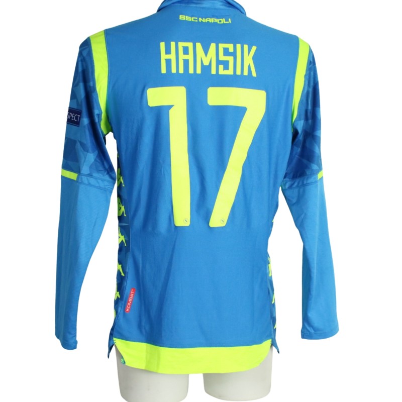 Hamsik's Napoli Match-Issued Shirt, UCL 2018/19