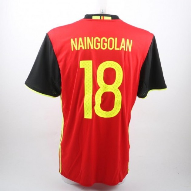 Nainggolan Belgium match issued shirt, friendly match 2015